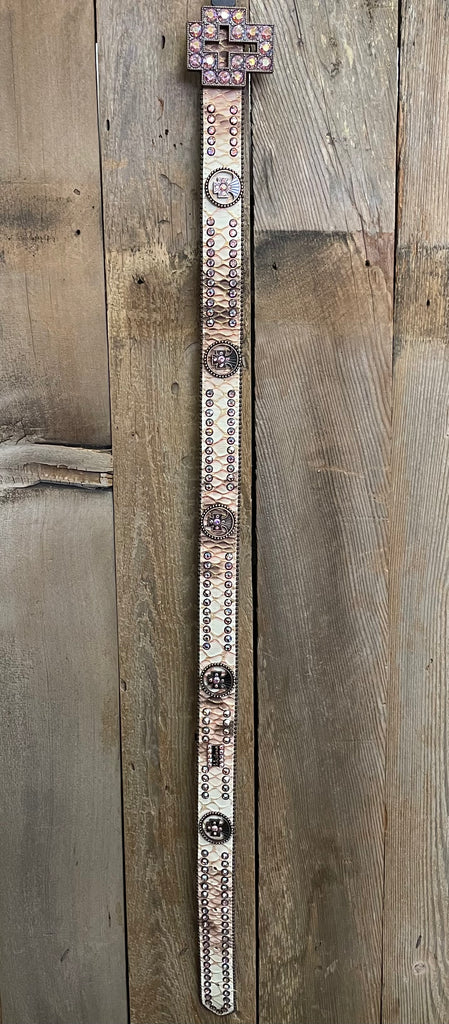*SPECIAL MARKDOWN* LG Brown and Pink Scale with Large Cross