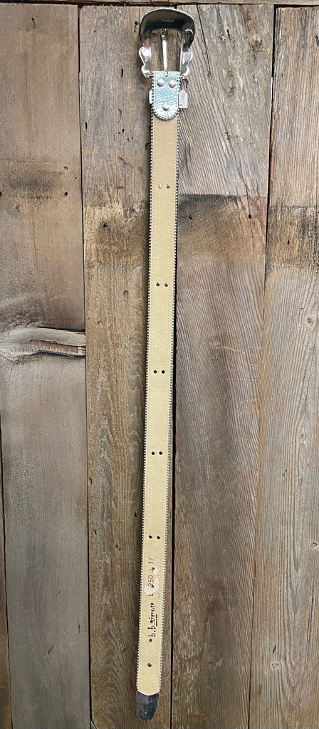 *SPECIAL MARKDOWN* LG Light Turquoise Belt with Cross