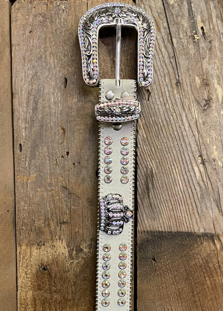 *SPECIAL MARKDOWN* LG Glitter Ivory Leather