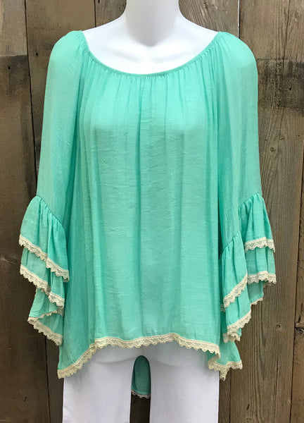 Noa Elle Mint Top