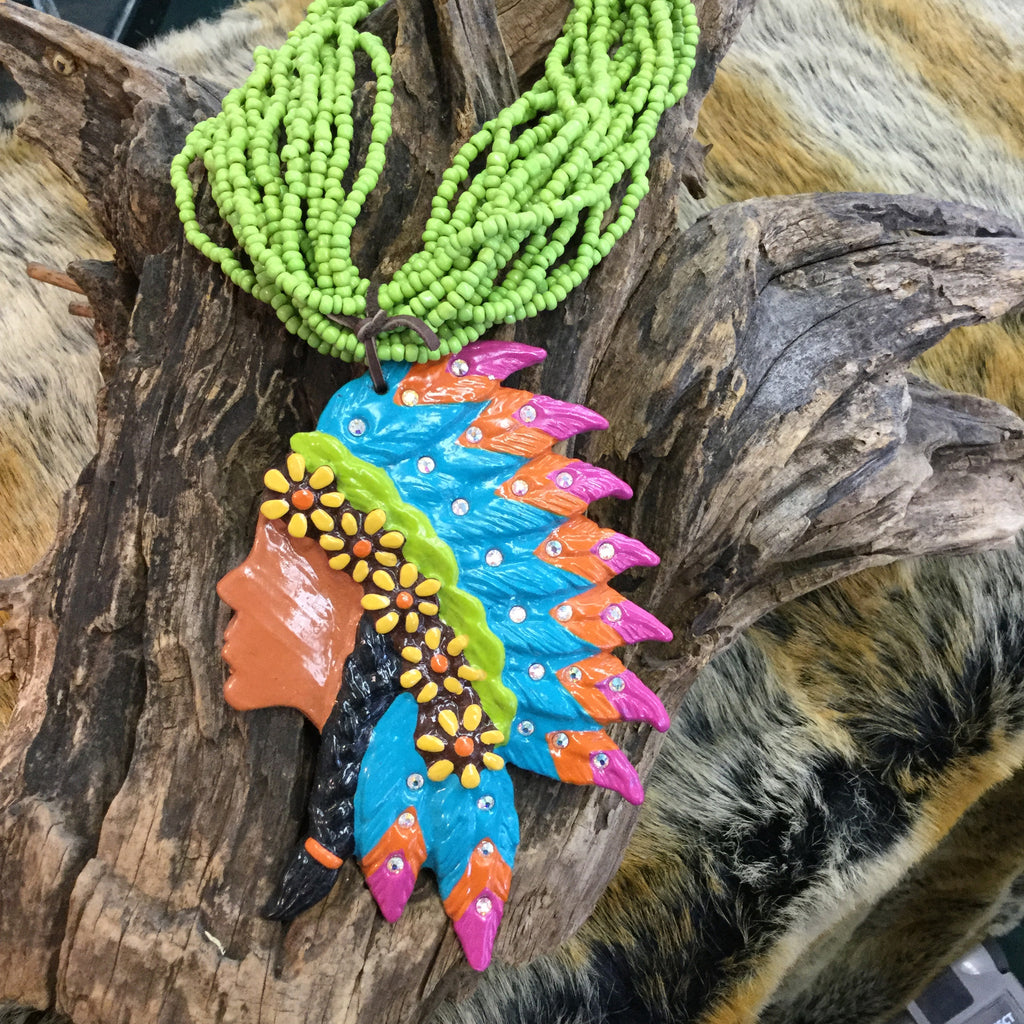 "Princess of the Plains" With Multi Bead Necklace