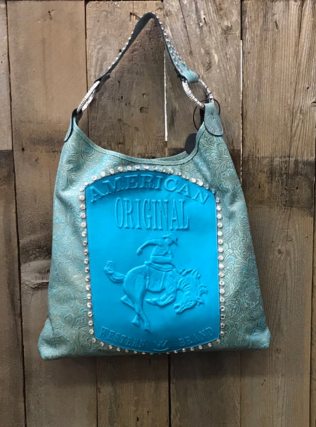 American Original Bronco In Turquoise Handbag