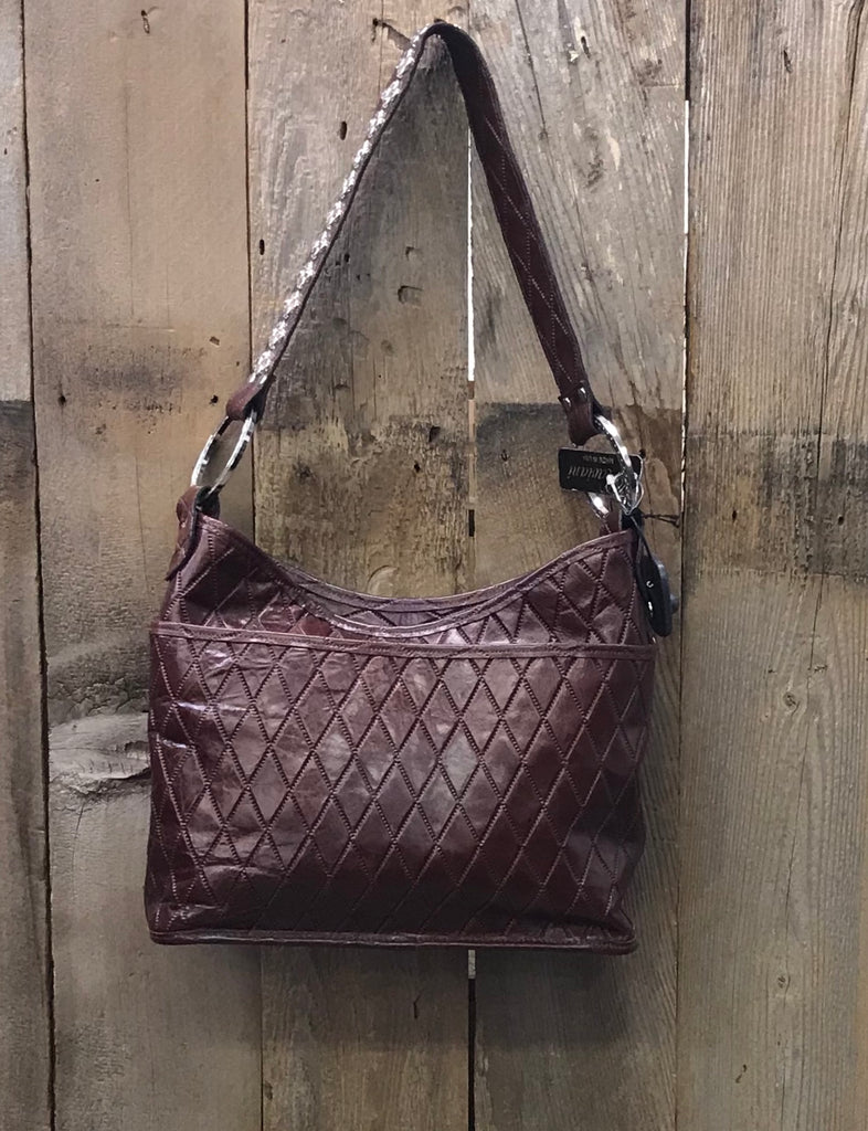 Maroon Leather With Full Crystals