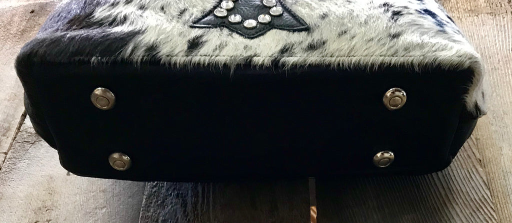 Cowhide Brindle With Cross