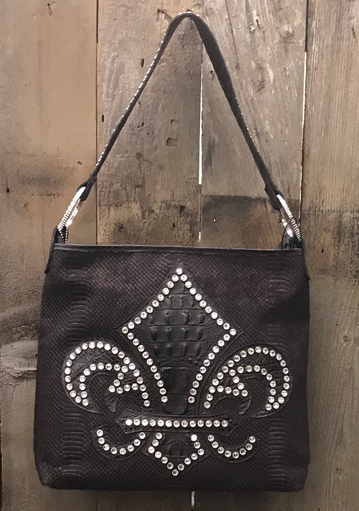 Brown Hair Snake With Fleur De Lis