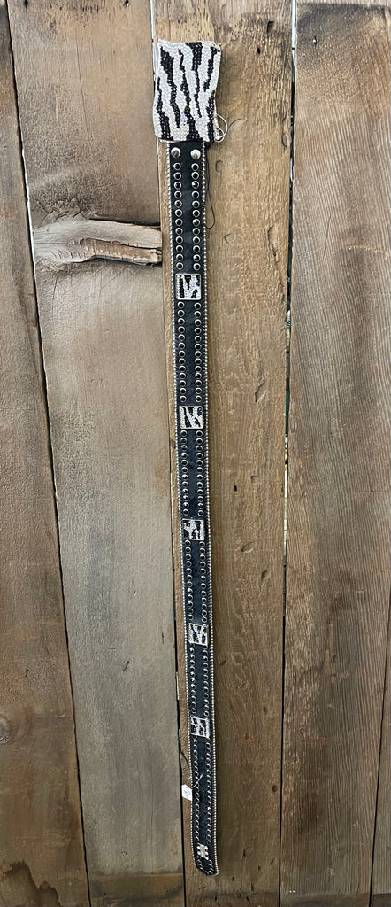 LG Black Hair with Zebra Buckle