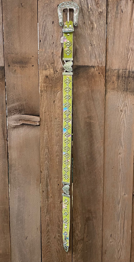 LG Lime Green Rainbow Acid Wash