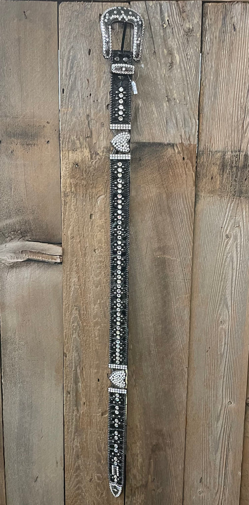LG Black Croc with Pewter Studs