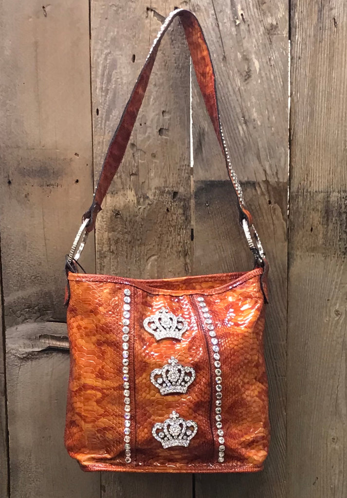 Orange Snake With Three Crown Conchos