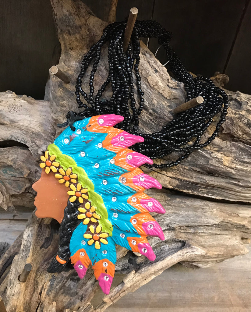 "Princess of the Plains" With Multi Bead Necklace