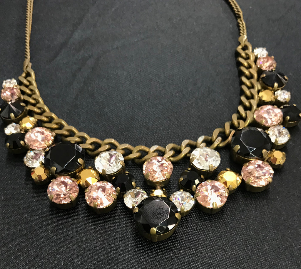 "Black Fringe" Necklace