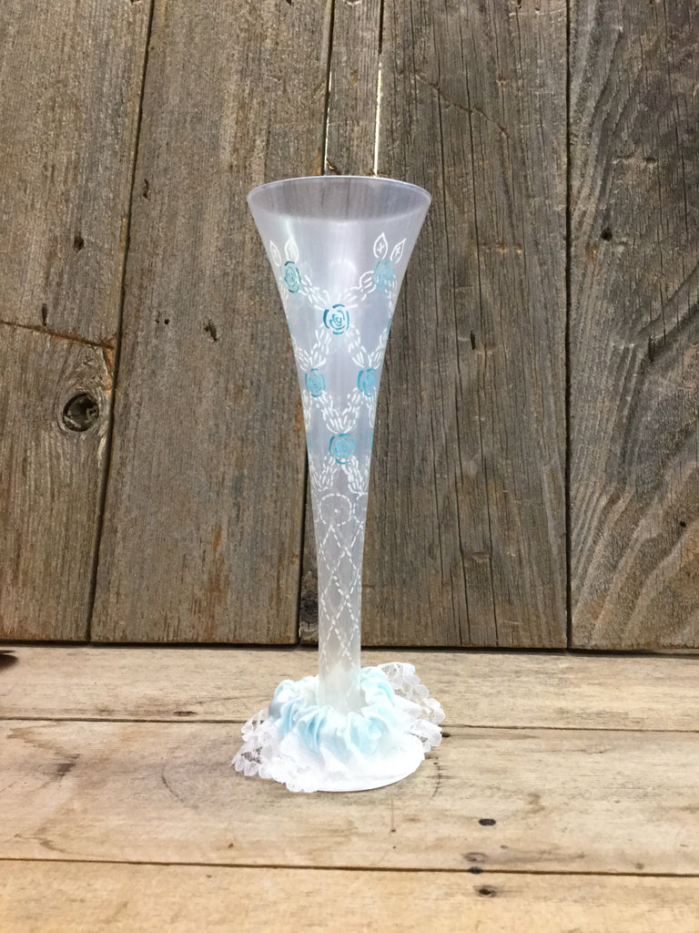 Something Blue Champagne Wine Glass