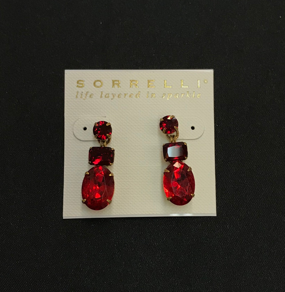 "Sansa Red" Earrings