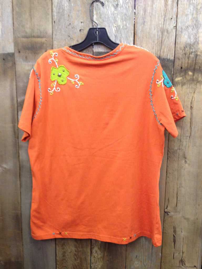 SH-090 Flower Orange T-Shirt