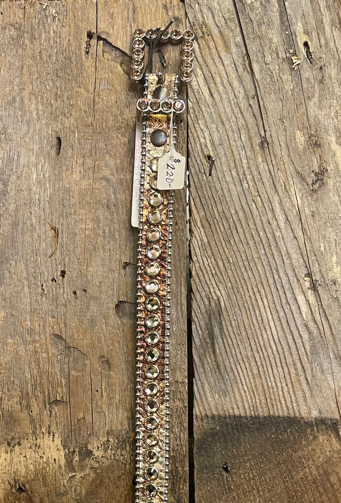 *SPECIAL MARKDOWN* XL Brown Belt with Amber Stones