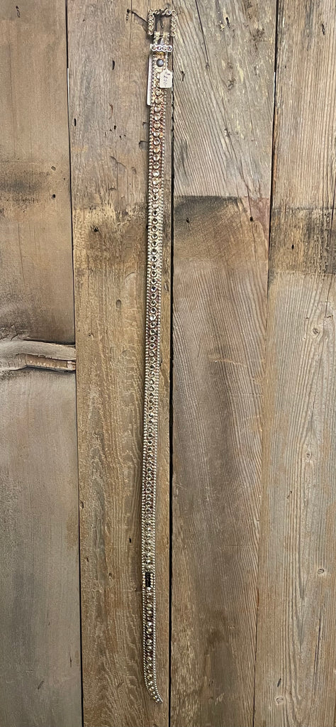 *SPECIAL MARKDOWN* XL Brown Belt with Amber Stones