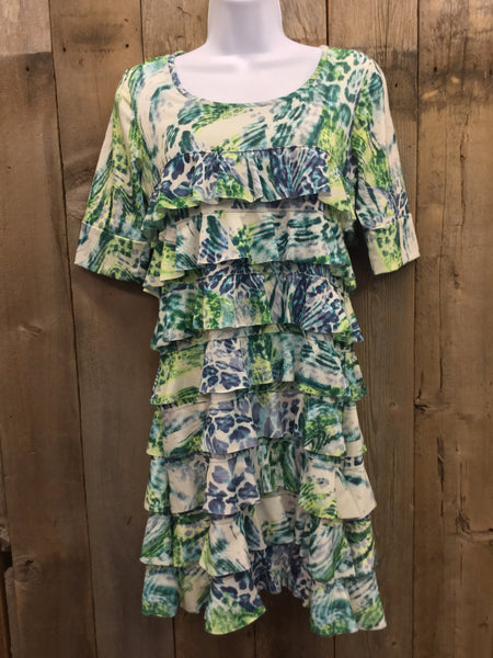 Blue Animal Wave Dress