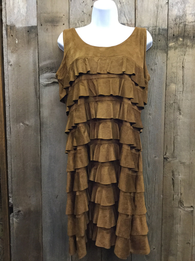 Almond Suede Dress