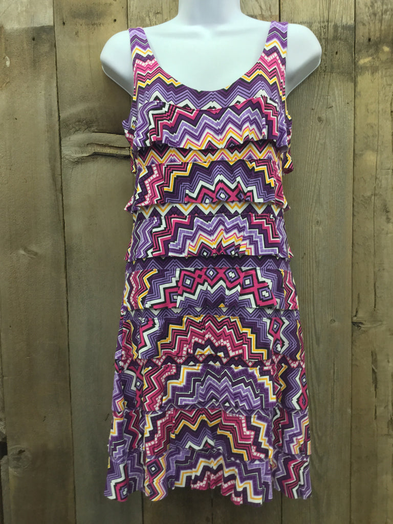 Purple Zig Zag Dress