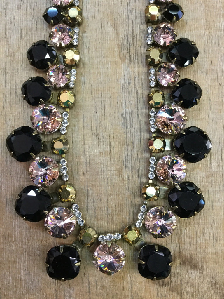 "Black Fringe" Necklace