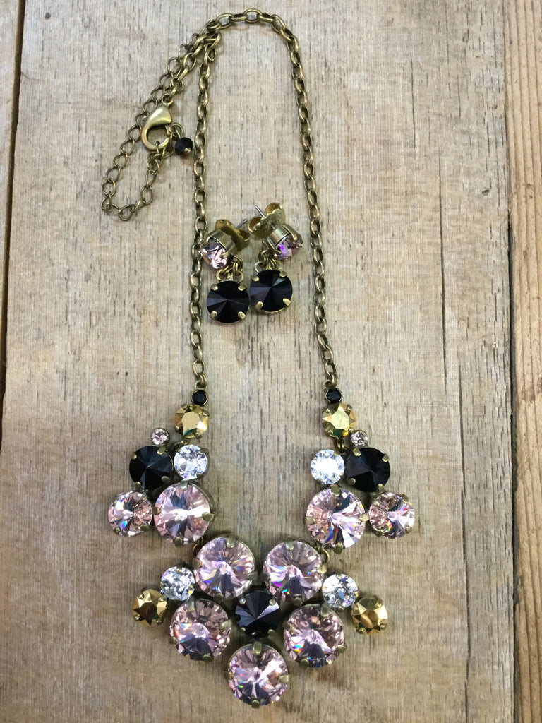 "Black Fringe" Necklace