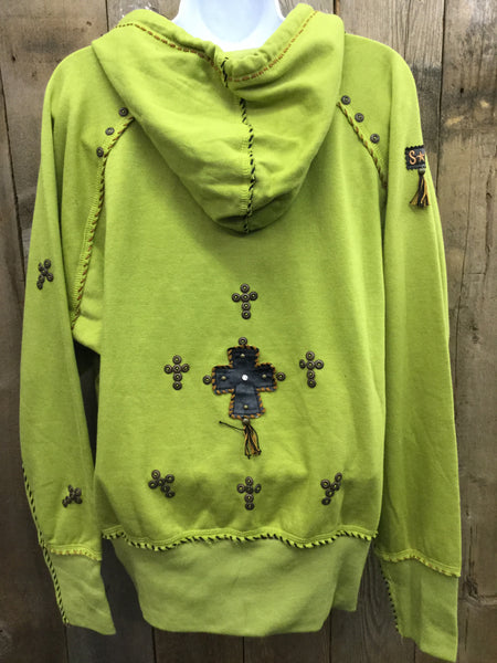 H-126 Cross Olive Jacket/Hoodie
