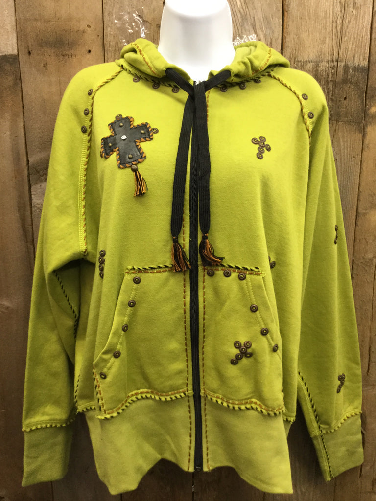 H-126 Cross Olive Jacket/Hoodie