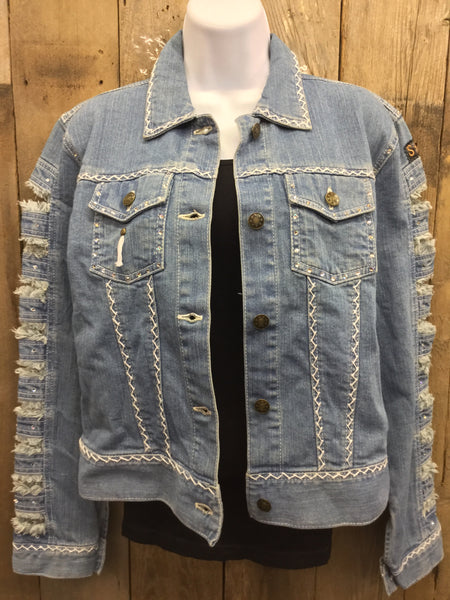 J-16 Starburst Blue Jean Jacket