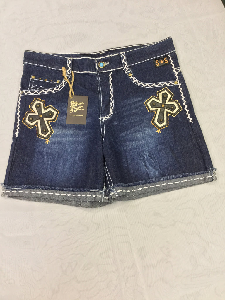 Cross Blue Jean Shorts
