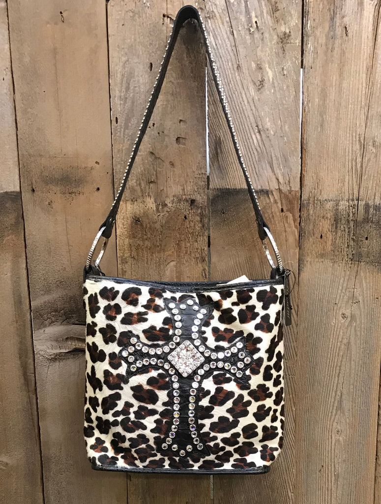 Leopard Bucket With Cross