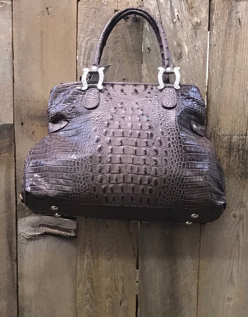 Animal Print Patchwork with Swarovski Crystals Handbag