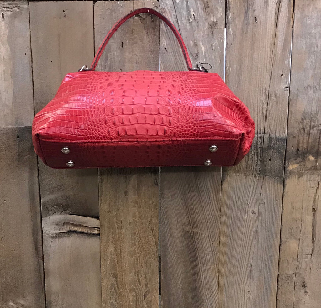 Red Croc With Buckle