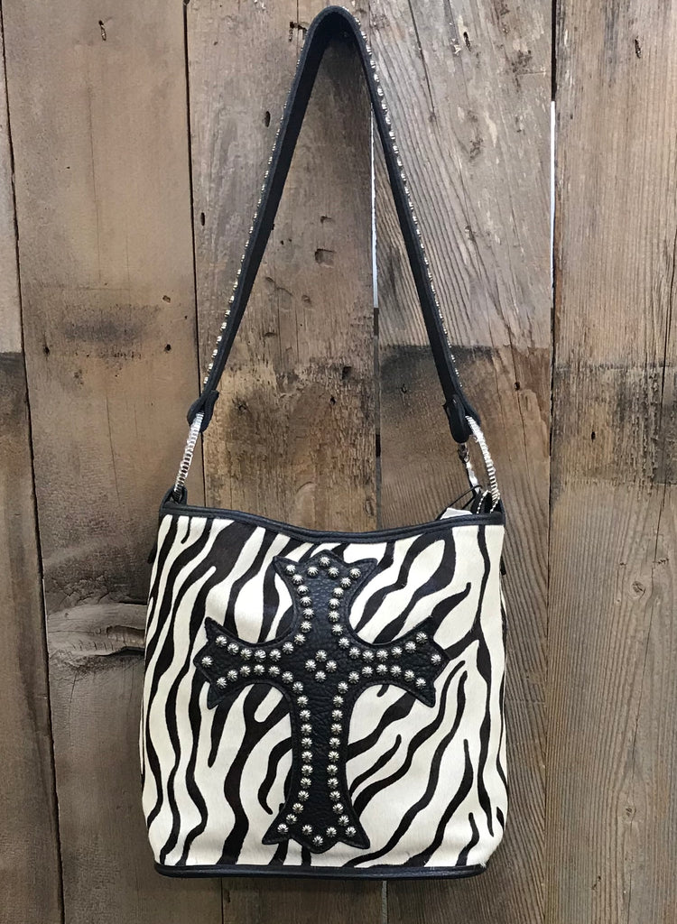 Zebra Bucket With Cross