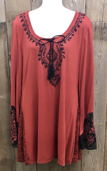 Red & Black Top
